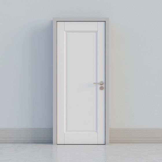 современная белая дверь