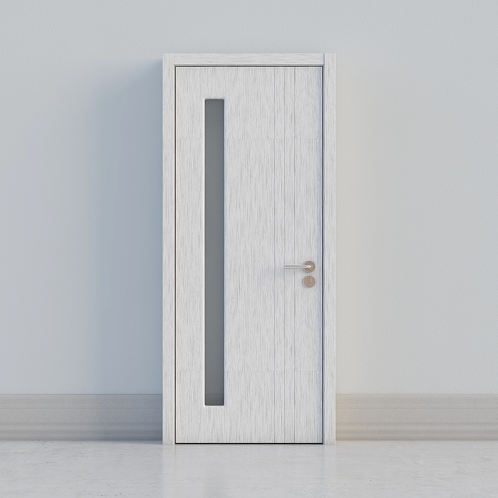 modern grey windowed door