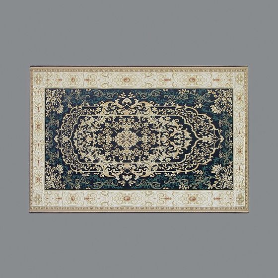 Elegant Low-Polygon Carpet 3D model