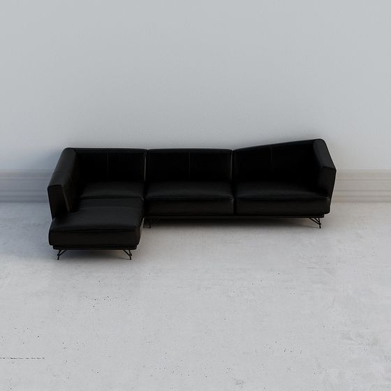 Urban Comfort Sofa 3D model for Modern Spaces