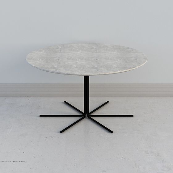Elegant Round Table 3D model for Modern Spaces