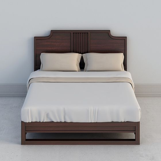 Urban Elegance Bed Frame 3D model