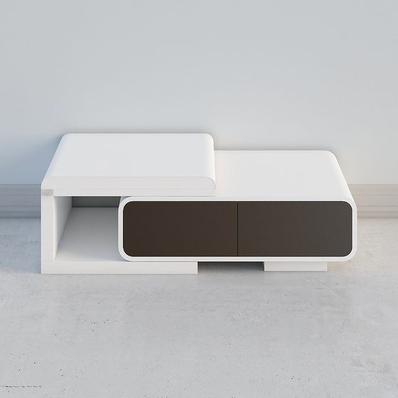 Urban Elegance Coffee Table 3D Model – Low-Poly Modern Design
