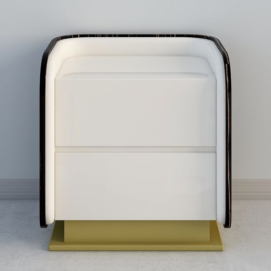 Stylish Nightstand 3D model for Contemporary Interiors