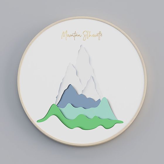 สหภาพศิลป์ - สีสันนอร์ดิก - วงกลมเดียว - ภาพตกแต่ง - CB046