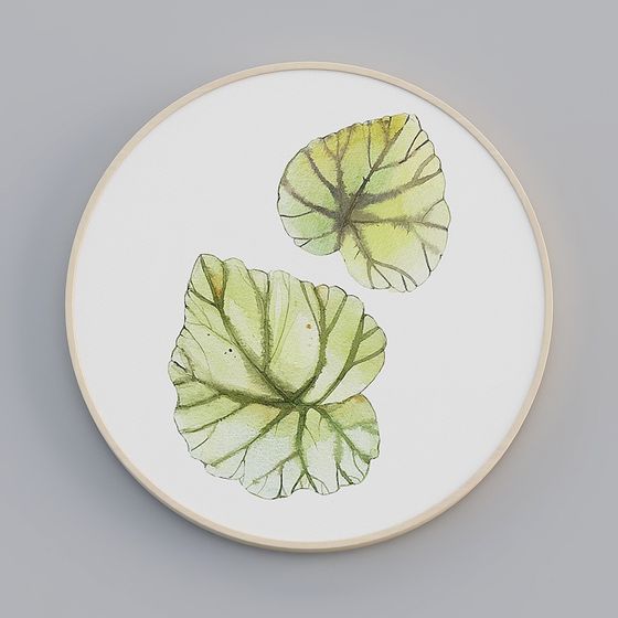 Detailed Lotus Leaf 3D model for Natural Aesthetics