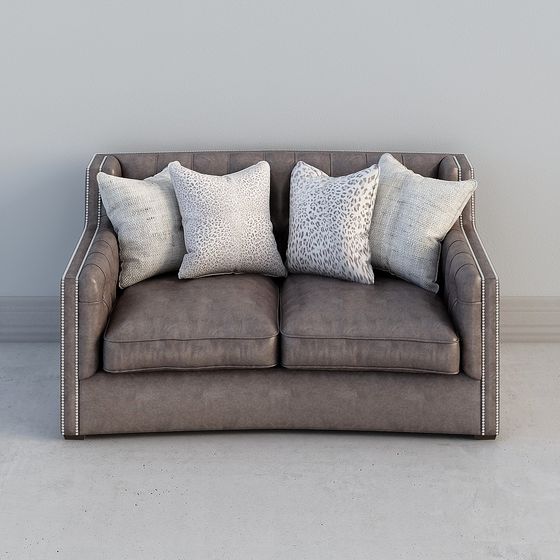 Sofá doble de lujo ligero y sencillo moderno americano US190302