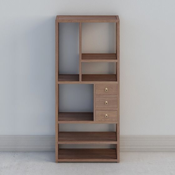 Urban Elegance Bookshelf 3D model for Modern Living