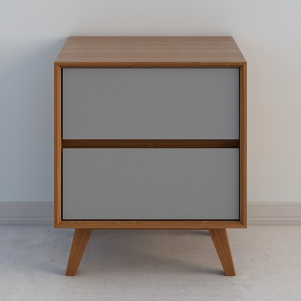 Mid-Century Modern Nightstand 3D model