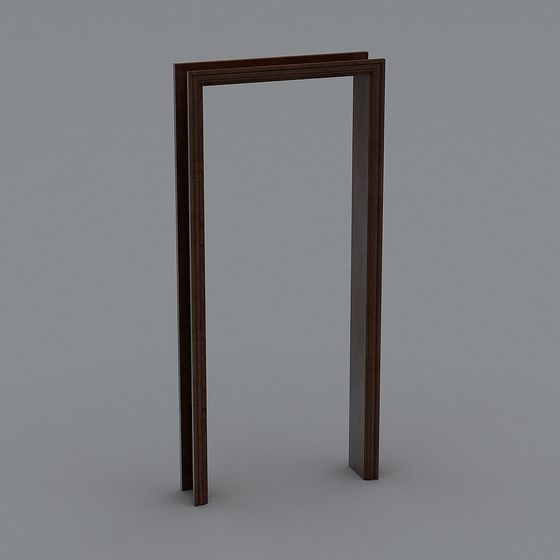 Stylish Low-Poly Door Frame 3D model