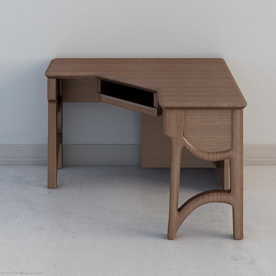 Китайская стильная Yixinju - угловая компьютерная стойка на полке (без ограждений) - 6030