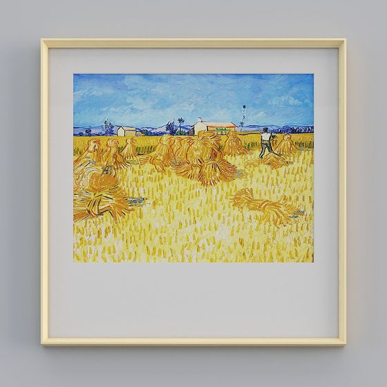 Harvest Season 3D model Inspired by Van Gogh