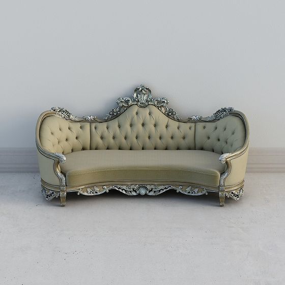 Royal Elegance 3D Model Sofa