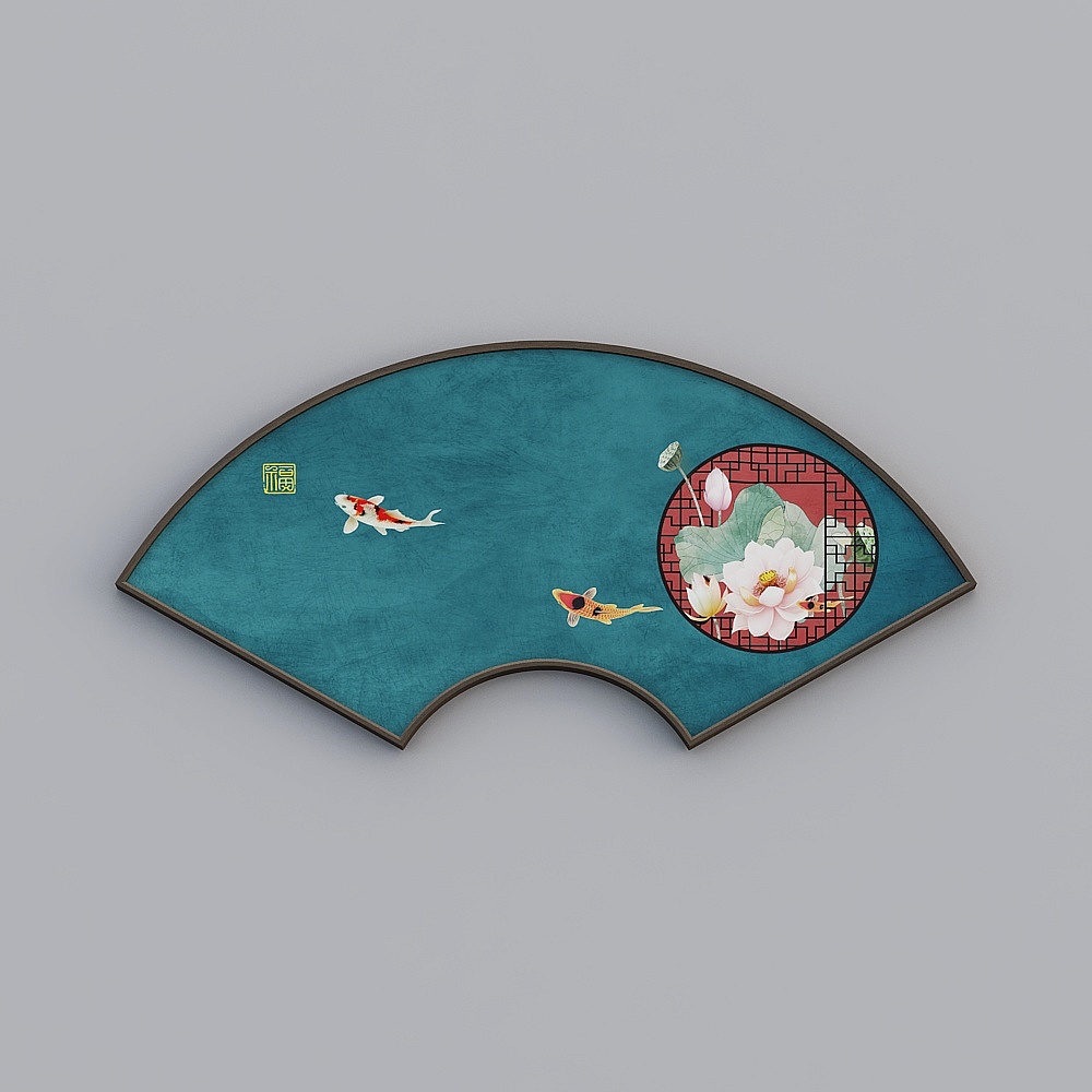 Baxter good fan-shaped single-link living room black walnut color 58x120cm magpie Denme bwhpp-sx-hxb-1