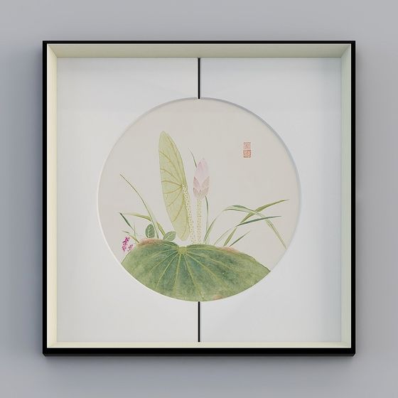 Lotus Pond Moonlight 3D model for Creative Projects