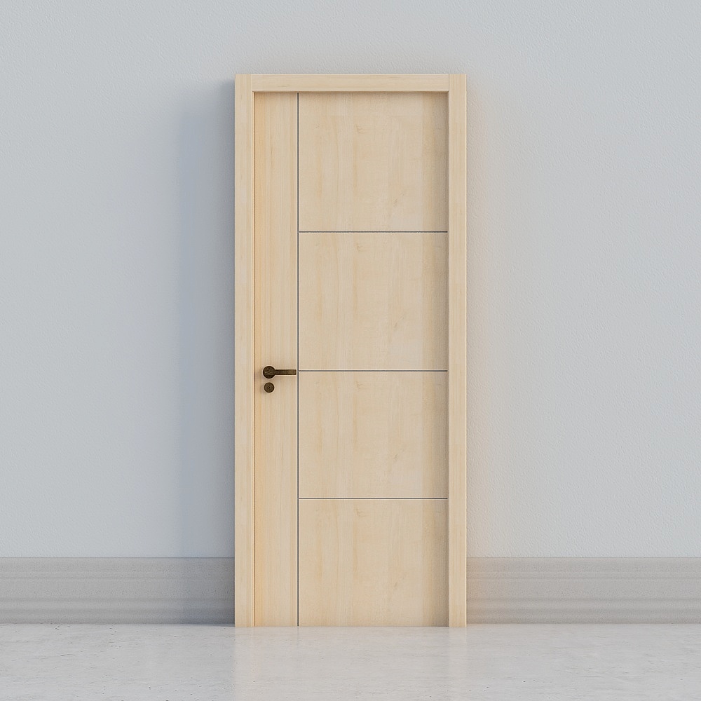 Leave white, unpainted wooden doors