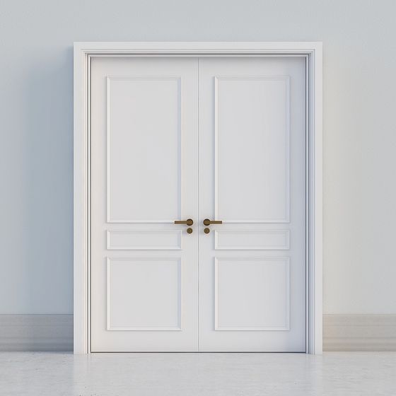 Elegant Double Door 3D Model for Modern Interiors