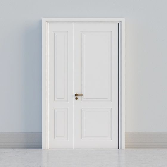 Pure Door 3D model - Minimalist Design