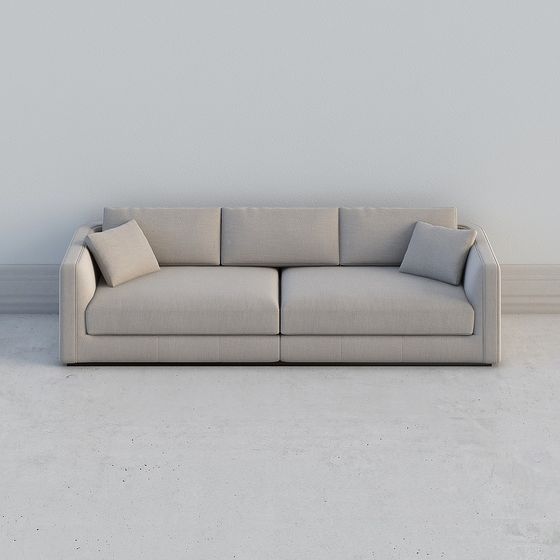 Modern Low-Poly Sofa 3D model with Elegant Textures