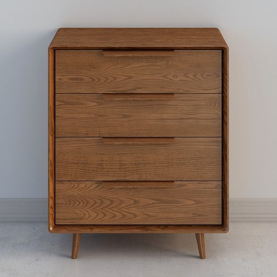 Mid-Century Modern Dresser 3D model for Creative Projects