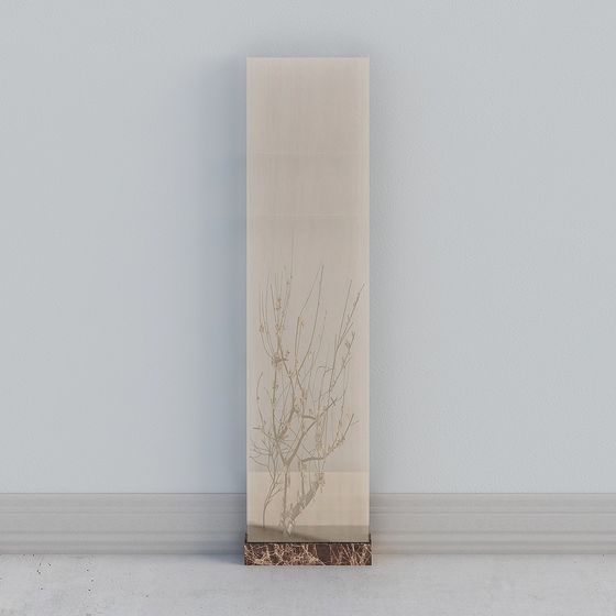 Nature's Rhythm: Artistic Screen 3D model