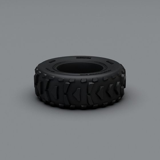 Robust Low-Polygon Tire 3D Model for Creative Projects