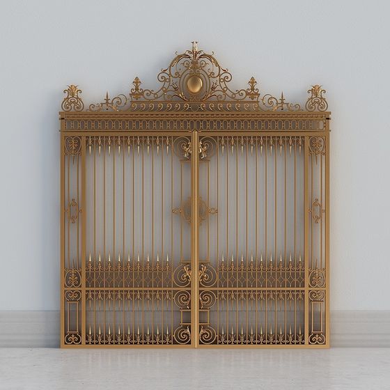 Royal Golden Gate 3D model for Luxury Interiors