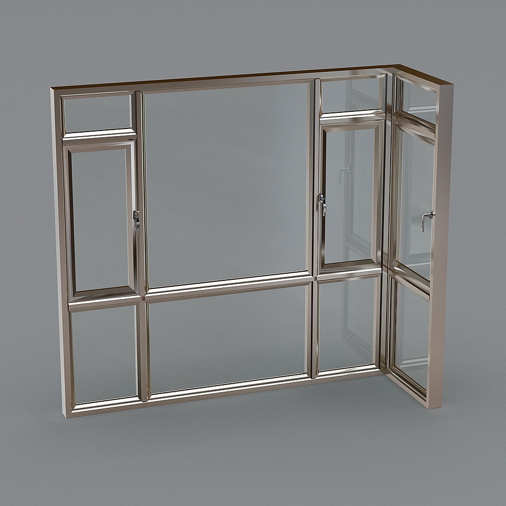 Modern Glass Window 3D model
