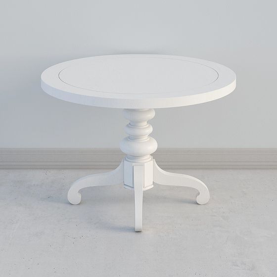 Stylish Round Table 3D Model for Versatile Spaces