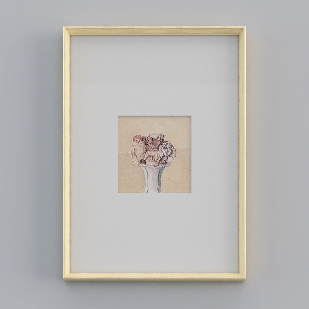 Realistic Flower Vase 3D Model with Low-Polygon Aesthetic