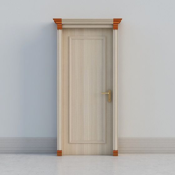 Elegant Low-Poly High-Detail 3D Model Door