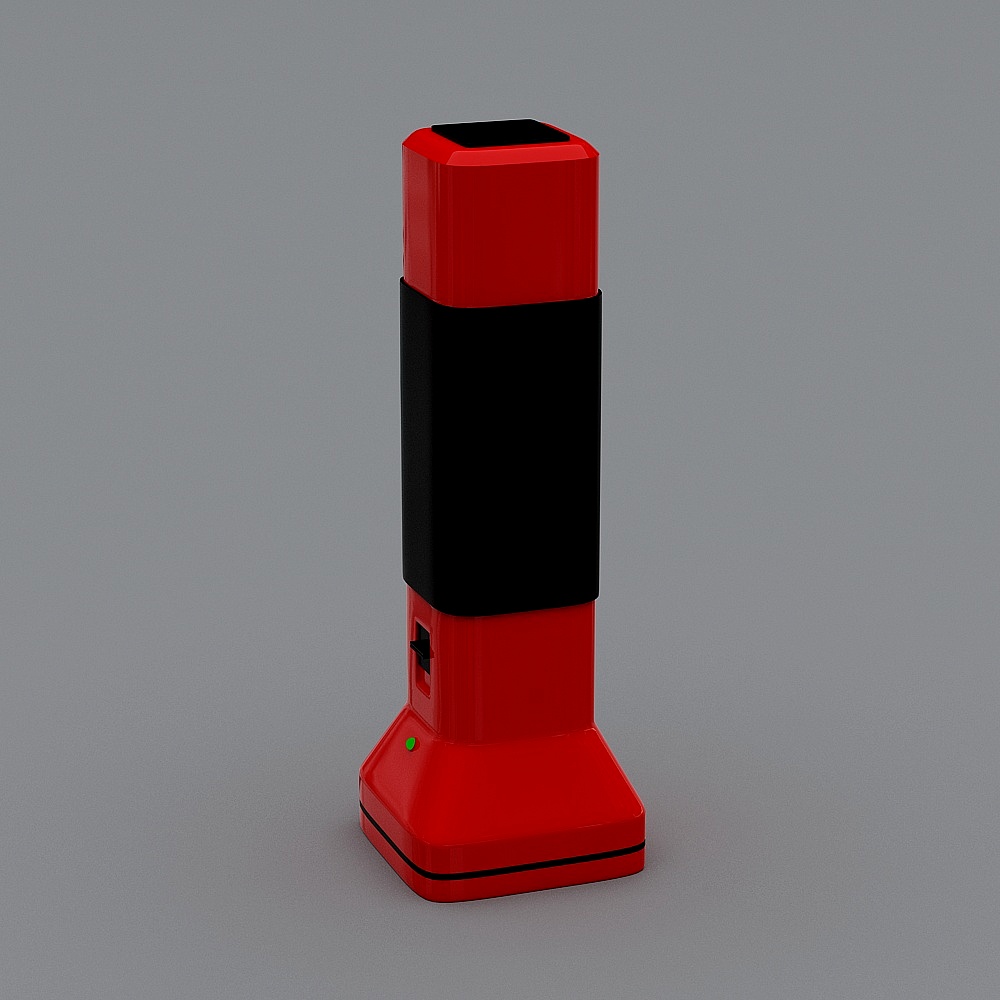 Low-Poly Emergency Torch 3D model