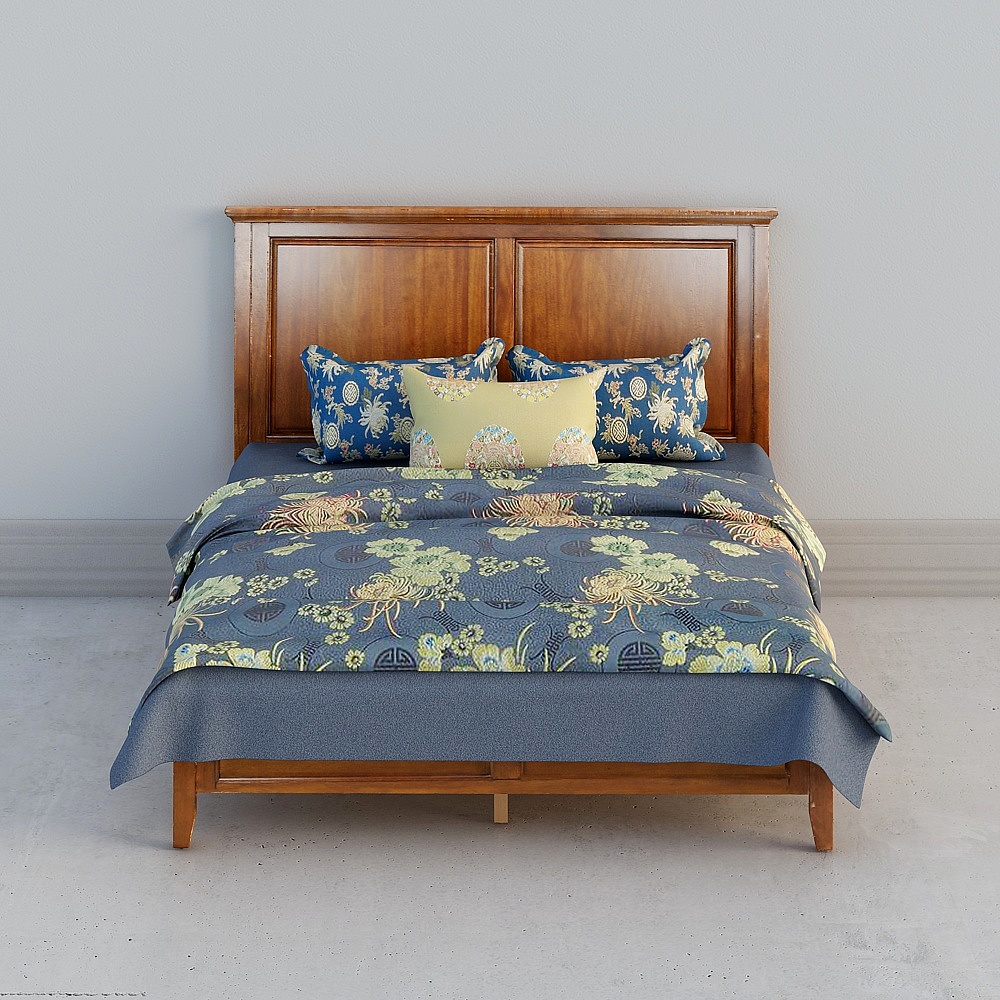 Solid wood bed _ArtHouse_AF-A103H bed _Max