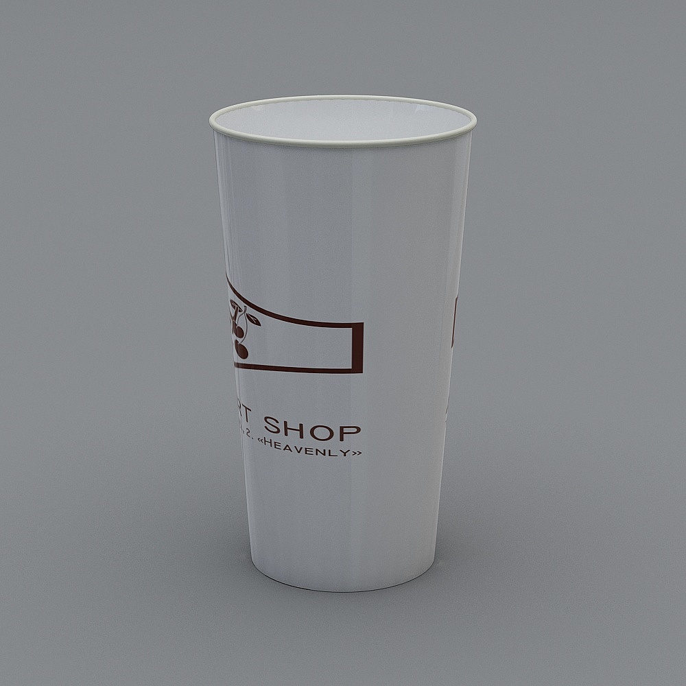 Stylish Paper Cup 3D model for Creative Projects