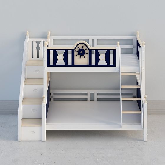 Nautical Bunk Bed 3D model