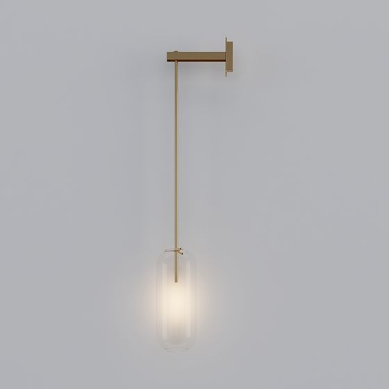 Modern Wall-Mounted Pendant Light 3D model