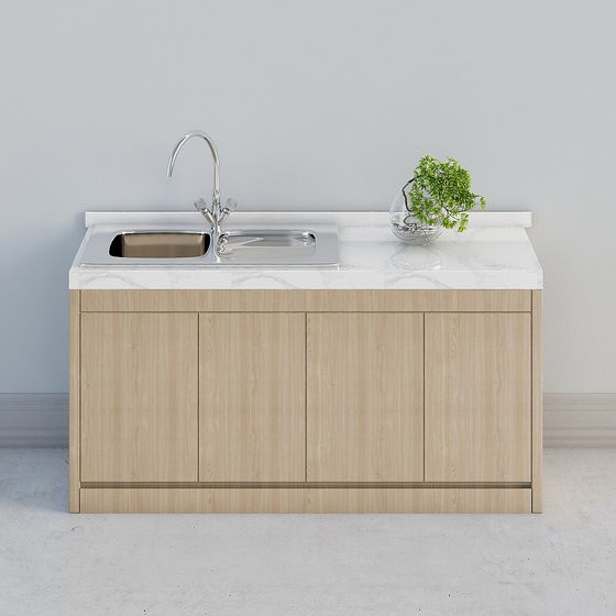 Urban Kitchen Countertop 3D model