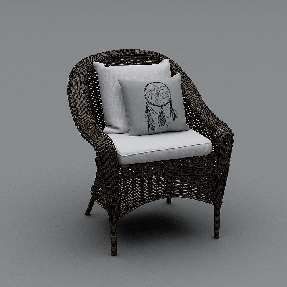 Balcony Lounge Chair Outdoor Rattan Chair Combination