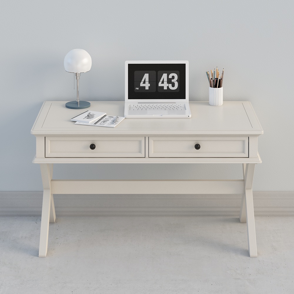 E3201 書桌 象牙白