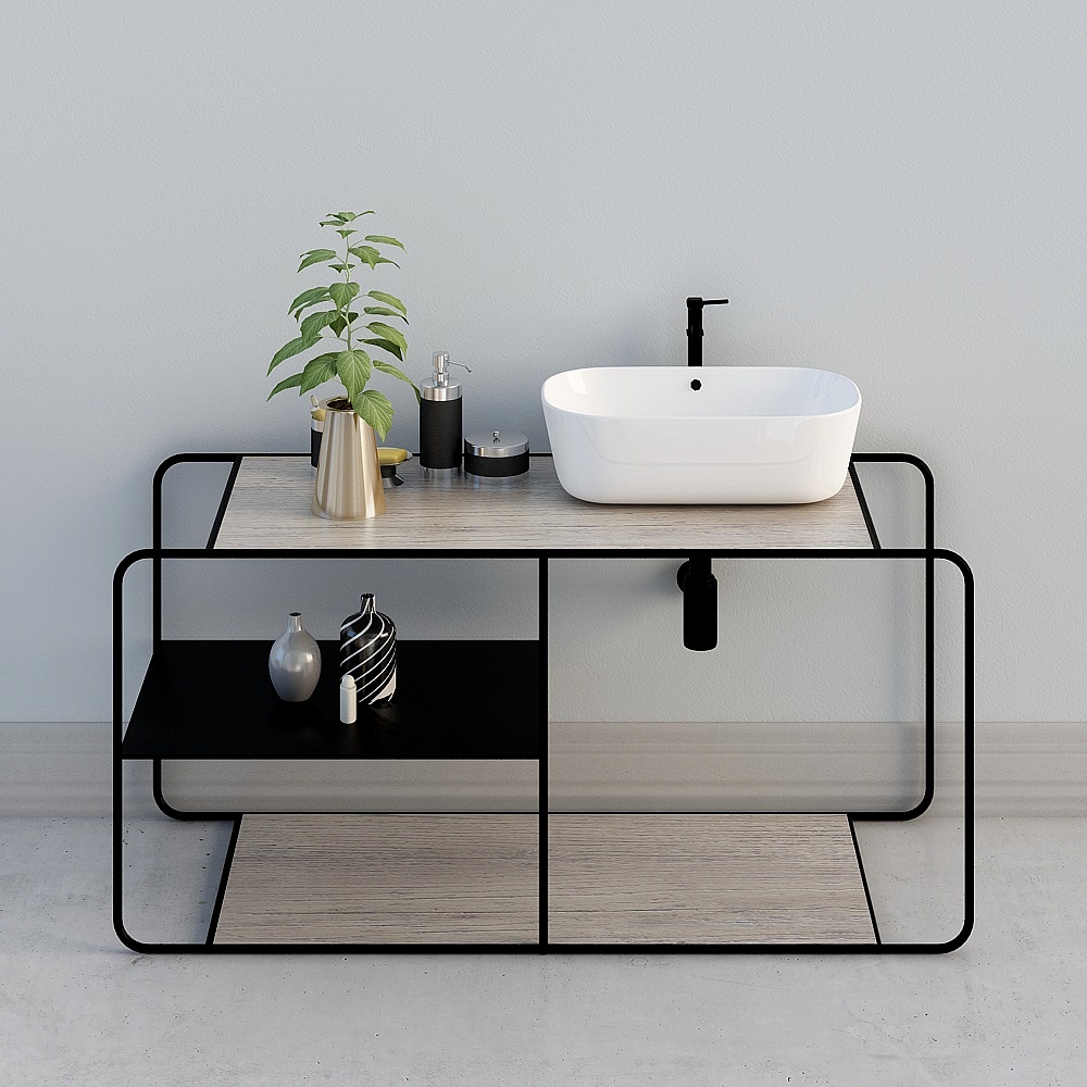 SX-Modern basin cabinet combination 324336-3