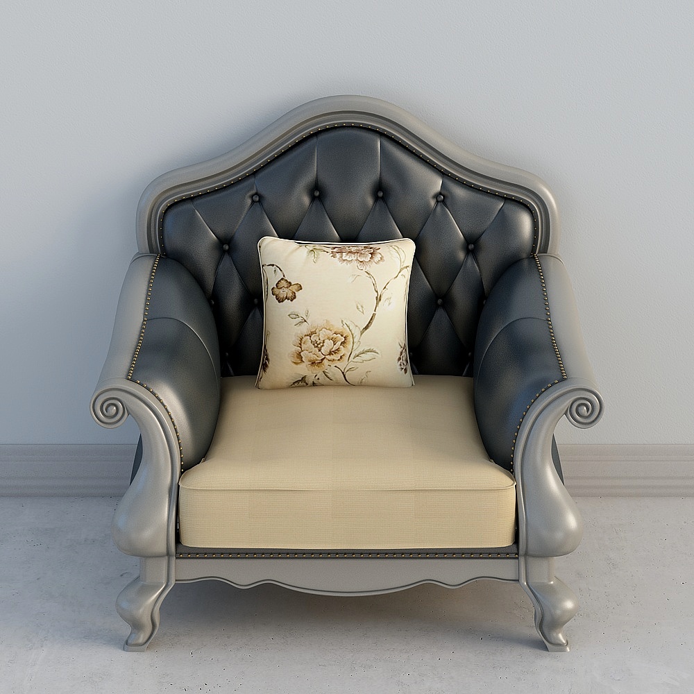 E2104 single sofa gray