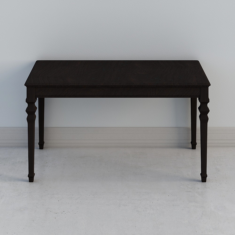 Tavolo lungo americano con colonna quadrata