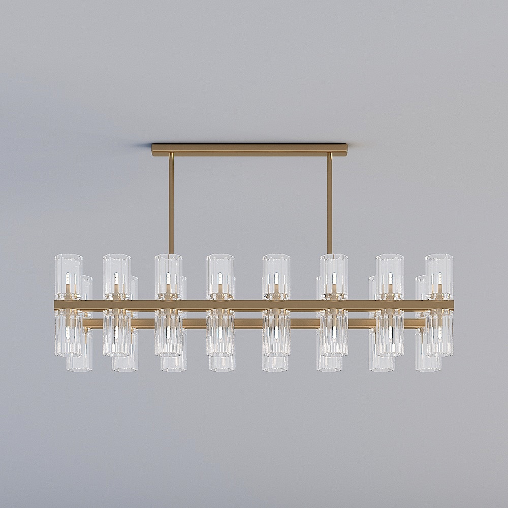 Linear Chandelier 3D model