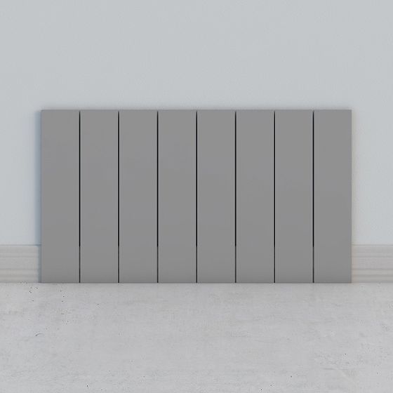 Contemporary Minimalist Gray Polygon Wall Panel 3D model