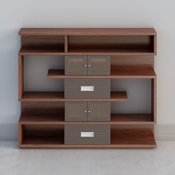 Urban Elegance Bookshelf 3D model for Contemporary Spaces