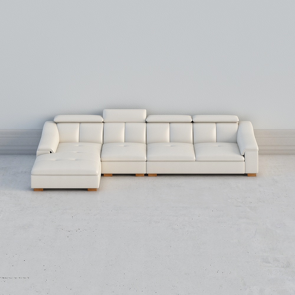 6838 Leather Sofa