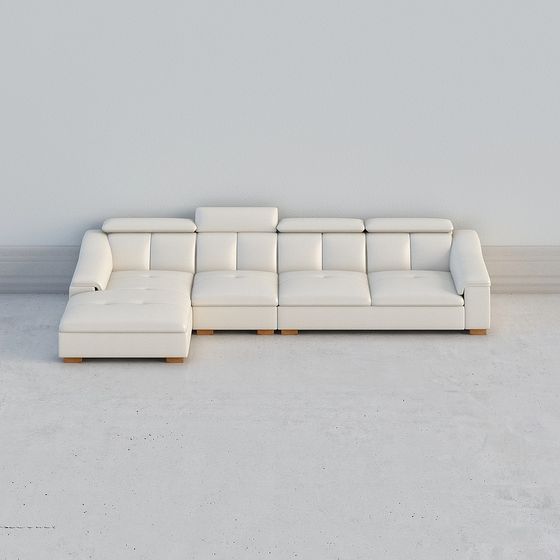Modern Minimalist 3D Sofa Model