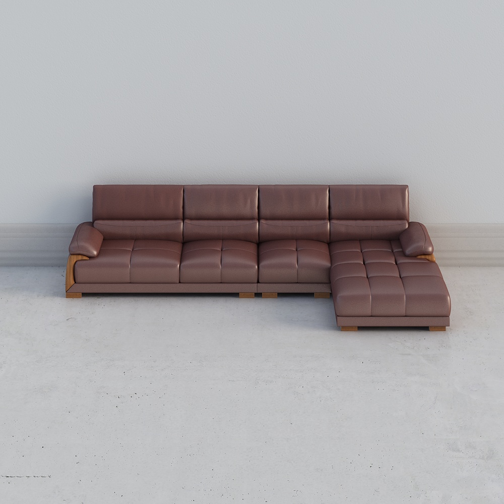 6861 Leather Sofa