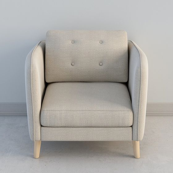 Cozy Lounge Chair 3D model