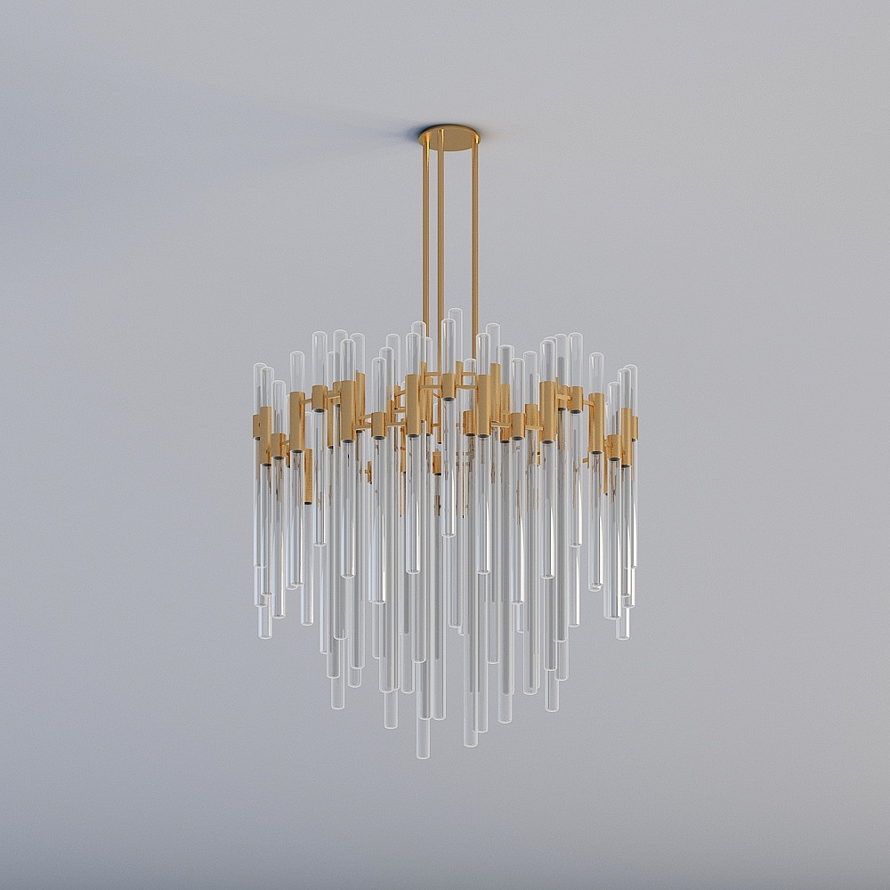 Long Crystal Chandelier 4